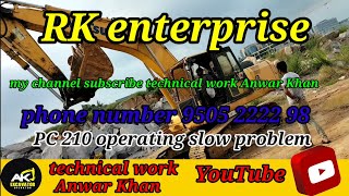 PC 210 excavator operating slow problem [upl. by Beitz]