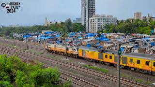 August Kranti Rajdhani chasing Mumbai Rajdhani by 5 min Gap [upl. by Timmy]