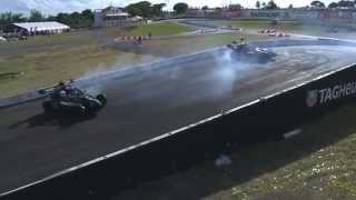 David Coulthard Won 2014 Race Of Champions against Pascal Wehrlein  2014 RoC Barbados [upl. by Neirbo]