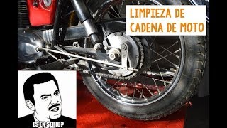 LIMPIEZA DE CADENA y LUBRICACION PARA CUALQUIER MOTO VENTO TORNADO 250 [upl. by Eilesor]