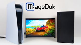 MageDok 16 inch Ultra Slim 4K OLED DCIP3 Gaming Monitor Unboxing  ASMR [upl. by Anikas]