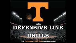 Tennessee Vols D Line Drills  Dan Brooks 2002 [upl. by Ocirederf]