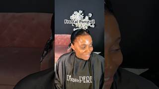 Frontal ponytail frontalponytail naturalhair [upl. by Cheatham]