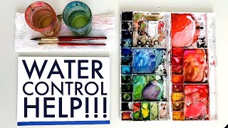 THREE Water Control Tips When Painting With Watercolor [upl. by Atworth]