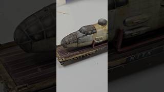 custom B25 bomber airplane flat car load is COMPLETE modeltrains flatcar weathered shorts [upl. by Eziechiele213]