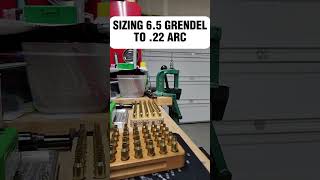 Resizing 65 Grendel Brass to 22 ARC in One Step 22ARC 22Grendel [upl. by Jehiel725]