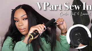 HOW TO Sew In VPart Wig  Minimal Leave Out  TyeStylez [upl. by Lynde210]