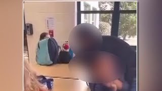 Video shows student restrained by Batavia High School staffer [upl. by Airdnek]