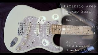 DiMarzio Area 58 and 61 Stratocaster pickups [upl. by Brett654]