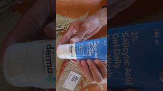 Derma Salicylic acid gel daily facewash derma dermatologist skincare facewash dermaheal shots [upl. by Anujra678]