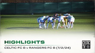 Highlights  Celtic FC B 30 Rangers B  Celts win Derby in Glasgow Cup Opener [upl. by Elinore]