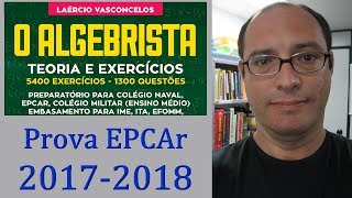 Resolução Prova Matemática EPCAr 2017 2018 Questão 28 [upl. by Cohdwell]