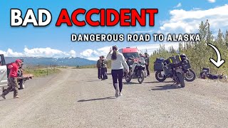 SHOCKING Motorcycle Crash  Our Worst 13 Hours RV Life [upl. by Kinemod664]