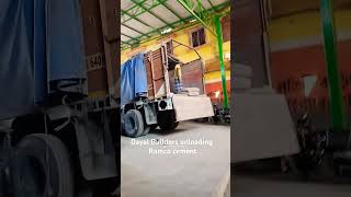 Dayal Builders ramco cement unloading [upl. by Murtagh416]