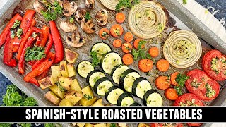 The Best Roasted Vegetables EVER  Spanish Verduras al Horno Recipe [upl. by Bonnie]