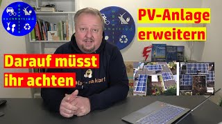 Photovoltaikanlage erweitern  das ist zu beachten [upl. by Enaud]