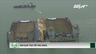 VTC14Hàn Quốc trục vớt phà Sewol tìm 9 thi thể mất tích [upl. by Suiradel]