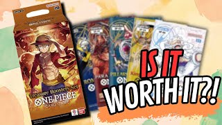 IS THE TREASURE BOOSTERS SET WORTH IT   One Piece Card Game Review  GIVEAWAY [upl. by Almond972]