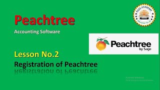 Peachtree Accounting Software Lesson No2 Registration of Peachtree tutorials in Urdu [upl. by Layton]