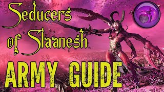 NKari and the Seducers of Slaanesh Army Guide  Total War Warhammer 3 [upl. by Jermain365]