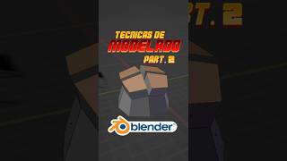 Técnicas de modelado en Blender Parte 2 blendercommunity blendertutorial dailytutorials blender [upl. by Aoket]