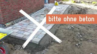 mit STEINFIX Randabschlussprofil Gartenplatten verlegen [upl. by Vil]