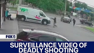 Exclusive surveillance video shows deadly shooting [upl. by Einahpts]