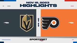 NHL Highlights  Golden Knights vs Flyers  November 18 2023 [upl. by Breed645]