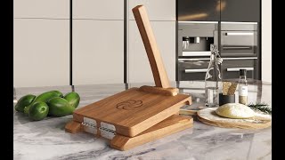 tortilla press wood  prensa para tortillas  10 inches [upl. by Irok]