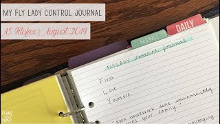 Fly Lady Control Journal in My Planner  New Cleaning Routines With A Baby [upl. by Staford637]