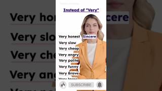 💯 Words Instead of Verydailyenglishlearnenglishshortsfeedyoutubeshorts [upl. by Yrtua443]