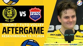 Tiikerit  TUTO Volley ke 13112024  Lehdistötilaisuus [upl. by Arraik]