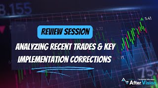 Review Session Analyzing Recent Trades amp Key Implementation Corrections  After Vision Education [upl. by Llevaj]