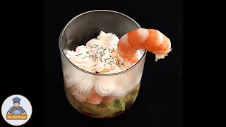 Verrines Avocats Crevettes Fromage Frais  Recette Facile [upl. by Adamis]