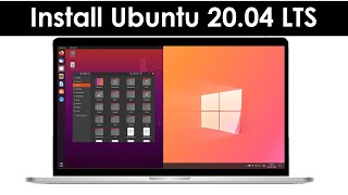 How to Dual Boot Ubuntu 2004 LTS and Windows 10  2020 [upl. by Newel]