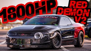 1800HP RED DEMON RETURNS  Building the CRAZIEST DSM EVER Manual AWD 4G63 on 80PSI [upl. by Kitty211]