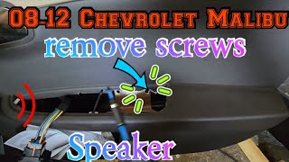 0812 Chevy Chevrolet Malibu How to remove the door panel to install door speakers Step by step 65quot [upl. by Yaakov]