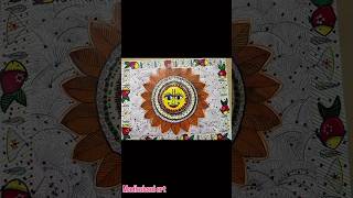 Madhubani art for beginners  Madhubani drawing design easy instant [upl. by Hibbitts85]