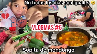 🎄VLOGMAS 6🎄DIAS BUENO Y MALOS para mi hija 👧  Sopa de menudo 🍲DOBLANDO ROPA [upl. by Hsekar290]