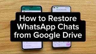 How to Restore WhatsApp Backup or Chats from Google Drive [upl. by Llerrac]