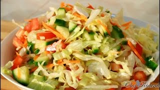 Fresh Home Made Salad Caribbean amp Jamaican Salad  Recipes By Chef Ricardo [upl. by Flyn]