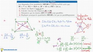 réciproque du théorème de Thalès • Montrer que des droites sont parallèles • configuration papillon [upl. by Shannen]
