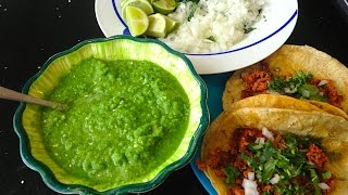 Salsa verde PARA TACOS fácil y muy rica [upl. by Menides]