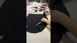 Mini latest skirt circle cutting tutorial sewing pattern tailor ytshorts viral [upl. by Brita]