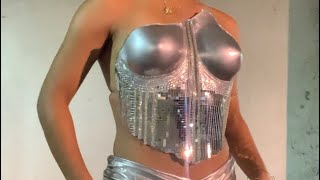 DIY SILVER CHROME BREASTPLATE  Beyoncé Renaissance World Tour Look [upl. by Eniliuqcaj270]