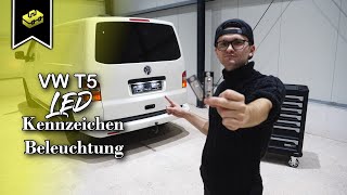 VW T5 LED Kennzeichenbeleuchtung wechseln  Change licence plate light  VitjaWolf  Tutorial  HD [upl. by Haianeb]