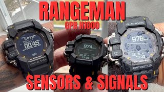 Casio GSHOCK RANGEMAN GPRH1000 Sensors and signals GPS AcquisitionIS IT ACCURATE [upl. by Noirred]