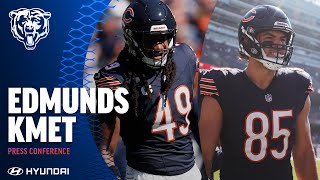 Edmunds Kmet Monday Press Conference  Chicago Bears [upl. by Kudva]