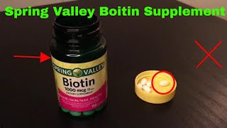 ✅ How To Use Spring Valley Biotin Supplement Review [upl. by Ahsinahs]