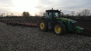 600ha de labouran pour ce magnifique ensemble  John Deere 8400r amp Grégoire Besson 10 corps [upl. by Seyah]